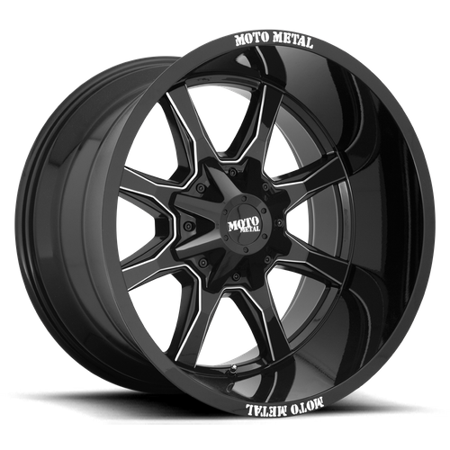 MO970 17X9 6X135/5.5 G-BLK MILL SPK -12M