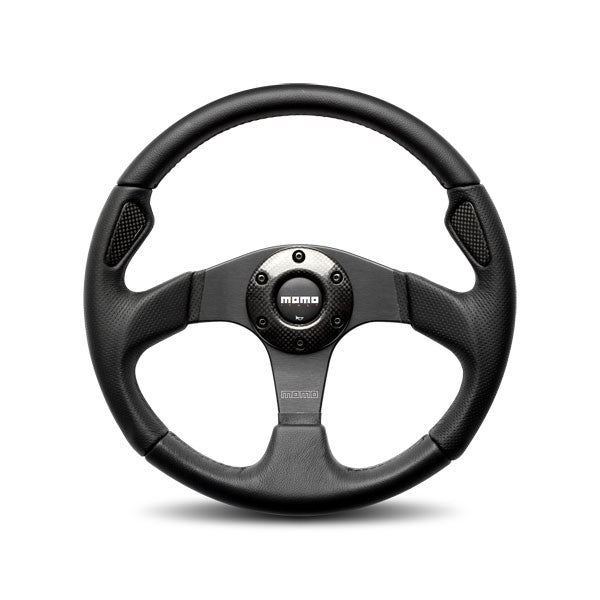 Jet Steering Wheel Leath er / Airleather 350mm - MOMO Tuning & Safety JET35BK0B