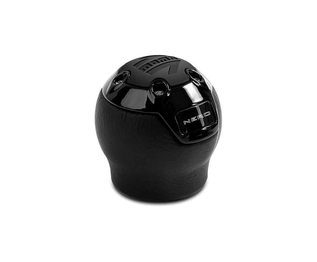 Nero Shift Knob Leather Reverse Lift - MOMO Tuning & Safety NERBK1-R