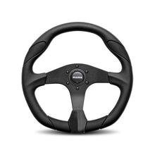 Load image into Gallery viewer, Quark Steering Wheel Polyurethane Black - MOMO Tuning &amp; Safety QRK35BK0B