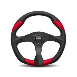 Quark Steering Wheel Polyurethane Red Insert - MOMO Tuning & Safety QRK35BK0R