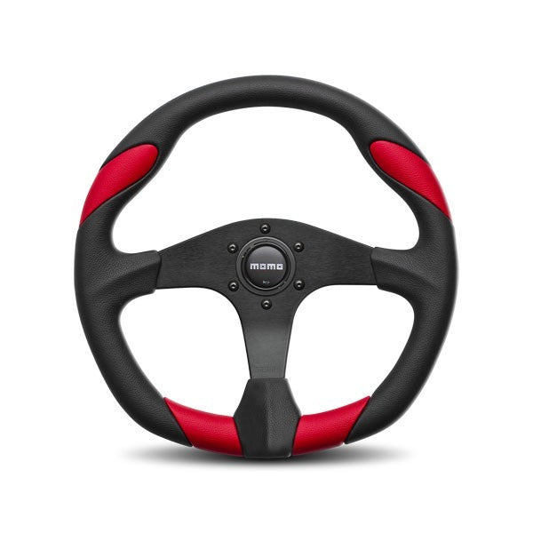 Quark Steering Wheel Polyurethane Red Insert - MOMO Tuning & Safety QRK35BK0R