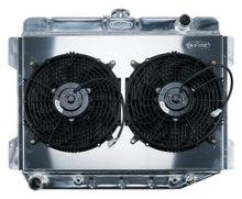 Load image into Gallery viewer, 70-74 E Body Challenger Aluminum Performance Radiator And 12 Inch Dual Fan Kit AT 17x26 Inch Cold Case Radiators