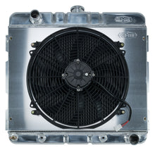 Load image into Gallery viewer, 70-72 A,B Body SB Aluminum Performance Radiator And 16 Inch Fan Kit AT 17x22 Inch Cold Case Radiators