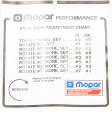 Load image into Gallery viewer, Valve Lash Adj. Decal - Mopar P4452989