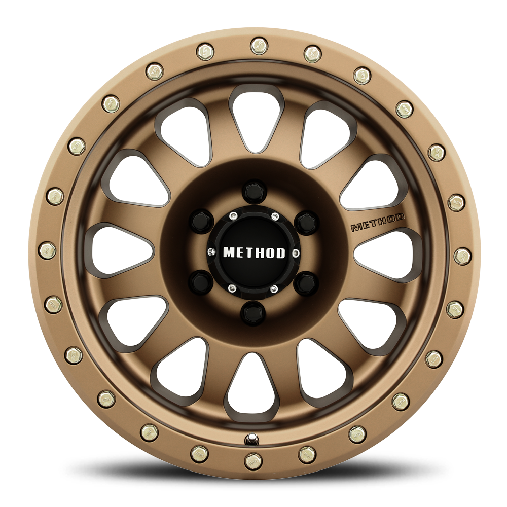 Aluminum Wheels 16x8 Double Standard MR304 Bolt Pattern 6 On 139.7 Offset 0 Lip Size 2.76 Method Bronze BRZ Method
