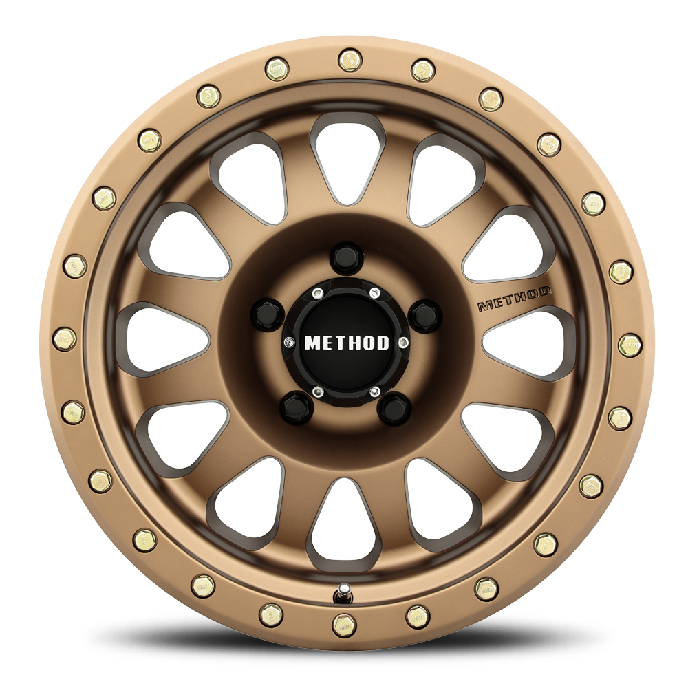 Aluminum Wheels 17x8.5 Double Standard MR304 Bolt Pattern 5 On 127 Offset 0 Lip Size 3.07 Method Bronze BRZ Method