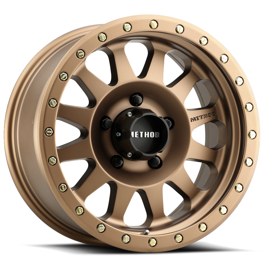 Aluminum Wheels 17x8.5 Double Standard MR304 Bolt Pattern 5 On 139.7 Offset 0 Lip Size 2.6 Method Bronze BRZ Method