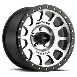 Aluminum Wheels 17x8.5 NV MR305 Bolt Pattern 5 On 127 Offset 0 Lip Size 1.3 Black BM Machined Face-Black Street Loc Method