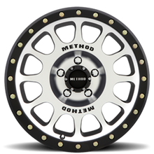 Load image into Gallery viewer, Aluminum Wheels 17x8.5 NV MR305 Bolt Pattern 5 On 127 Offset 0 Lip Size 1.3 Black BM Machined Face-Black Street Loc Method