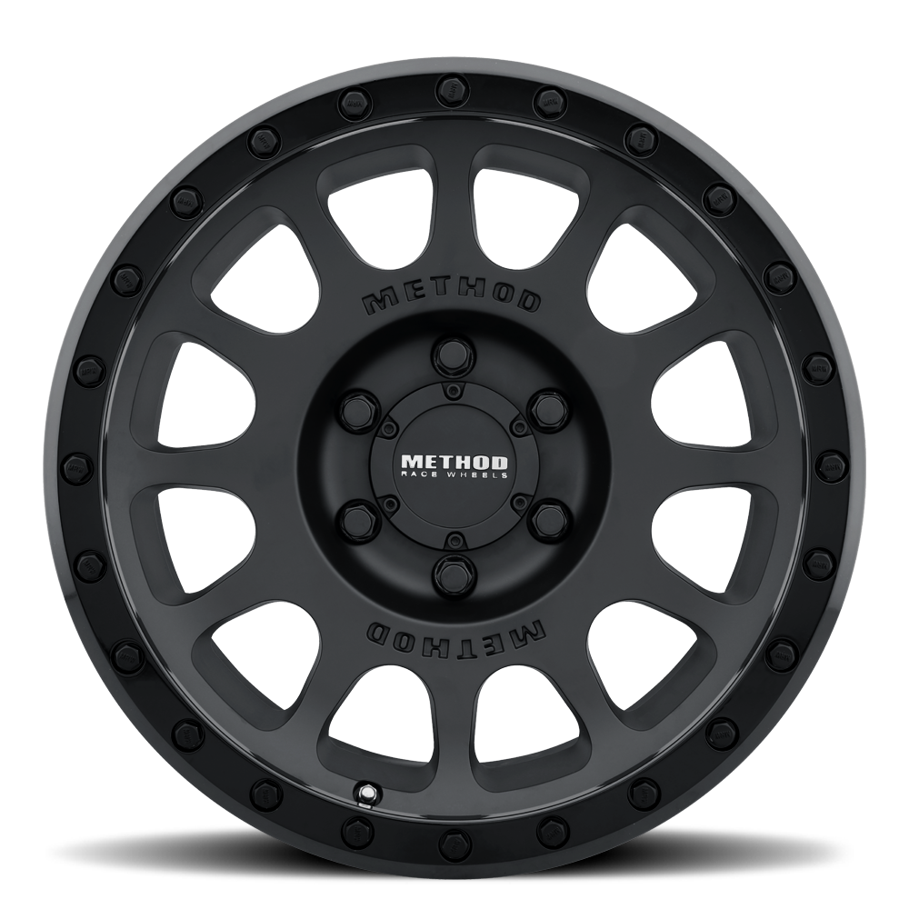 Aluminum Wheels 17x8.5 NV MR305 Bolt Pattern 6 On 139.7 Offset 0 Lip Size 1.3 Double Black BK Method