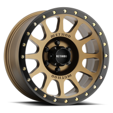 Load image into Gallery viewer, Aluminum Wheels 18x9 NV MR305 Bolt Pattern 6 On 139.7 Offset 18 Lip Size 1.38 Method Bronze BRZ Black Street Loc Method