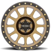 Load image into Gallery viewer, Aluminum Wheels 18x9 NV MR305 Bolt Pattern 6 On 139.7 Offset 18 Lip Size 1.38 Method Bronze BRZ Black Street Loc Method