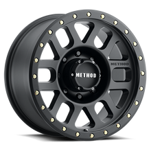 Load image into Gallery viewer, Aluminum Wheels 18x9 Grid MR309 Bolt Pattern 8 On 180 Offset 18 Lip Size 1.65 Matte Black MB Method