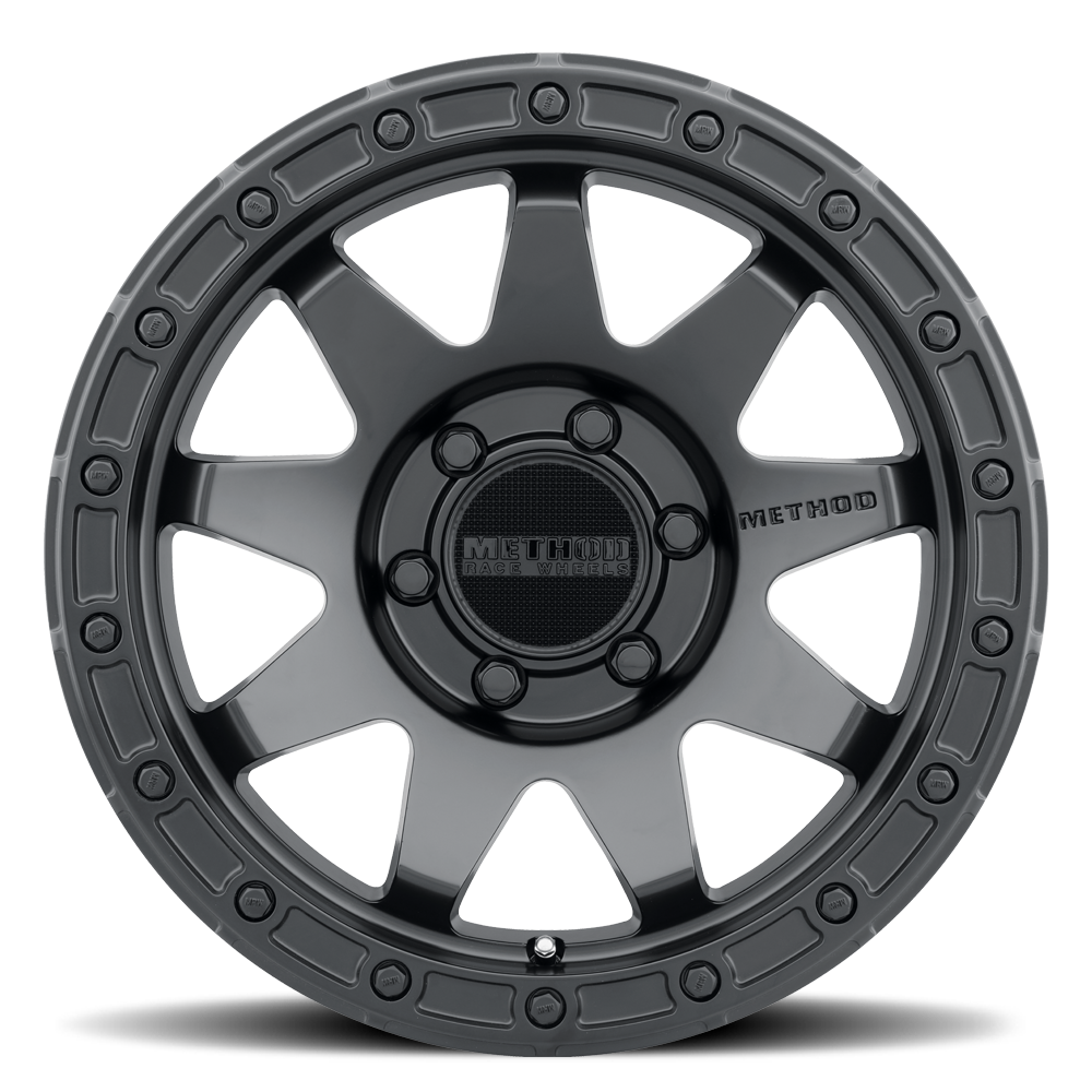 Aluminum Wheels 18x9 MR317 Bolt Pattern 6 On 139.7 Offset 18 Lip Size 0.83 Matte Black MB Method
