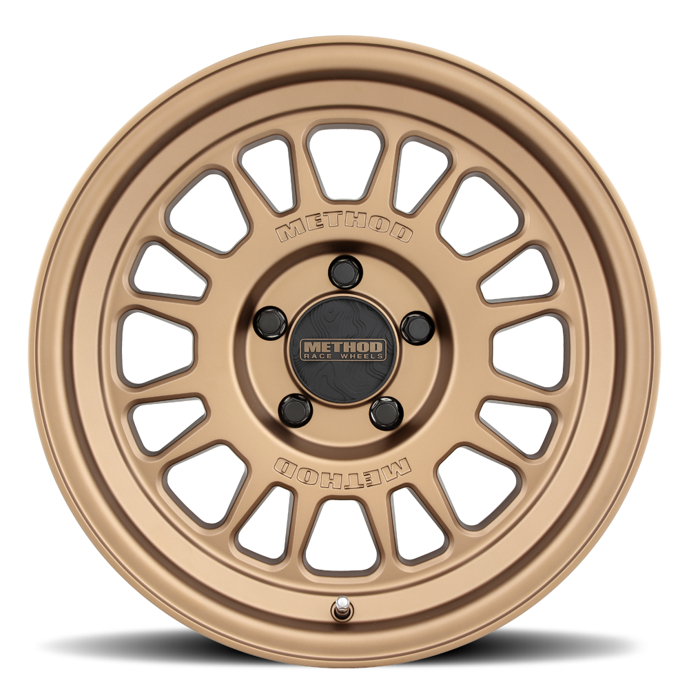 Aluminum Wheels 17x8.5 MR318 Bolt Pattern 5 On 127 Offset 0 Lip Size 1.97 Method Bronze BZ Method