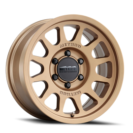 Aluminum Wheels 17x8.5 Bead Grip MR703 Bolt Pattern 6 On 139.7 Offset 35 Lip Size 0.79 Method Bronze BRZ Method