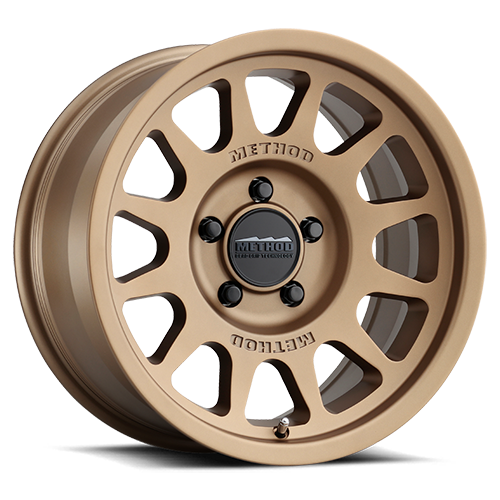 Aluminum Wheels 17x9 Bead Grip MR703 Bolt Pattern 5 On 127 Offset -12 Lip Size 1.18 Method Bronze BRZ Method