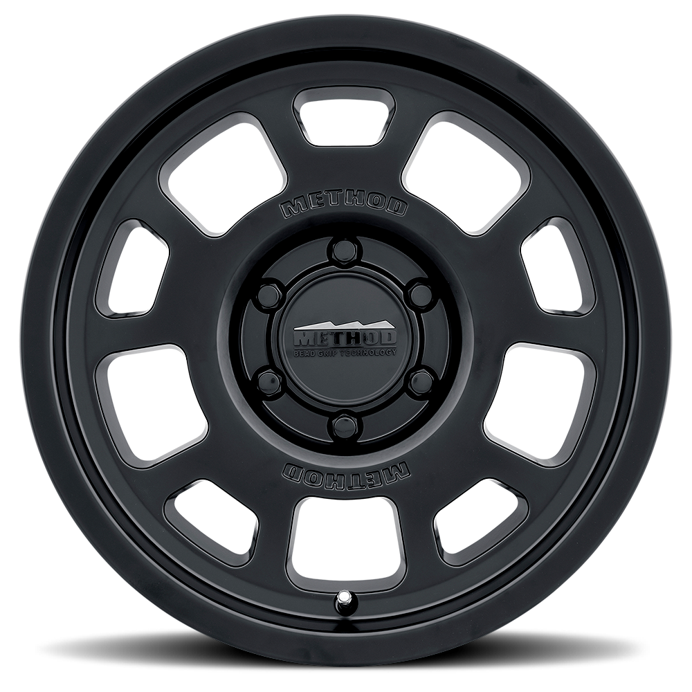 Aluminum Wheels 17x8.5 Bead Grip MR705 Bolt Pattern 6 On 139.7 Offset 0 Lip Size 1.22 Matte Black MB Method