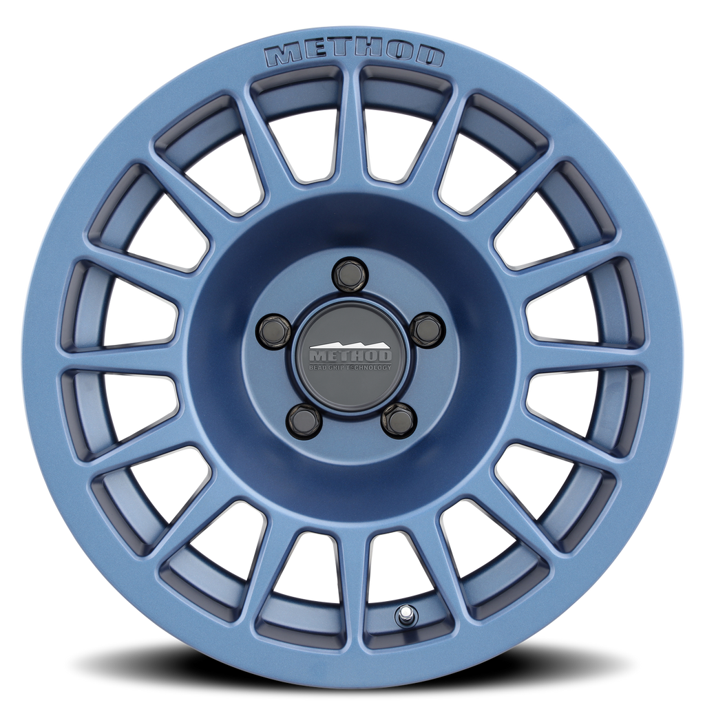 Aluminum Wheels 17x8.5 Bead Grip MR707 Bolt Pattern 5 On 127 Offset 0 Lip Size 0 Bahia Blue BL Method