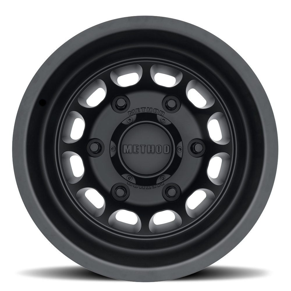 Aluminum Wheels 16x5.5 MR901 Dually Bolt Pattern 6 On 205 Offset -138 Lip Size 1.77 Matte Black Method