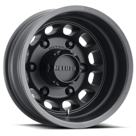 Aluminum Wheels 16x6 MR901 Dually Bolt Pattern 6 On 180 Offset -134 Lip Size 7.32 Matte Black Method
