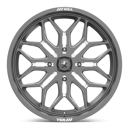 SNIPER UTV 22X7 4X137 96 GNMTL-MILL +10