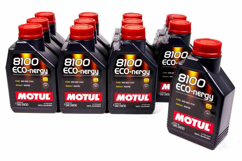 8100 Eco-Nergy 5w30 Oil Case/12-Liter - Motul 102782