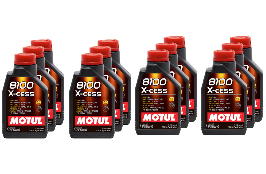 8100 X-Cess 5w40 Oil Case 12 x 1 Liter - Motul 109774