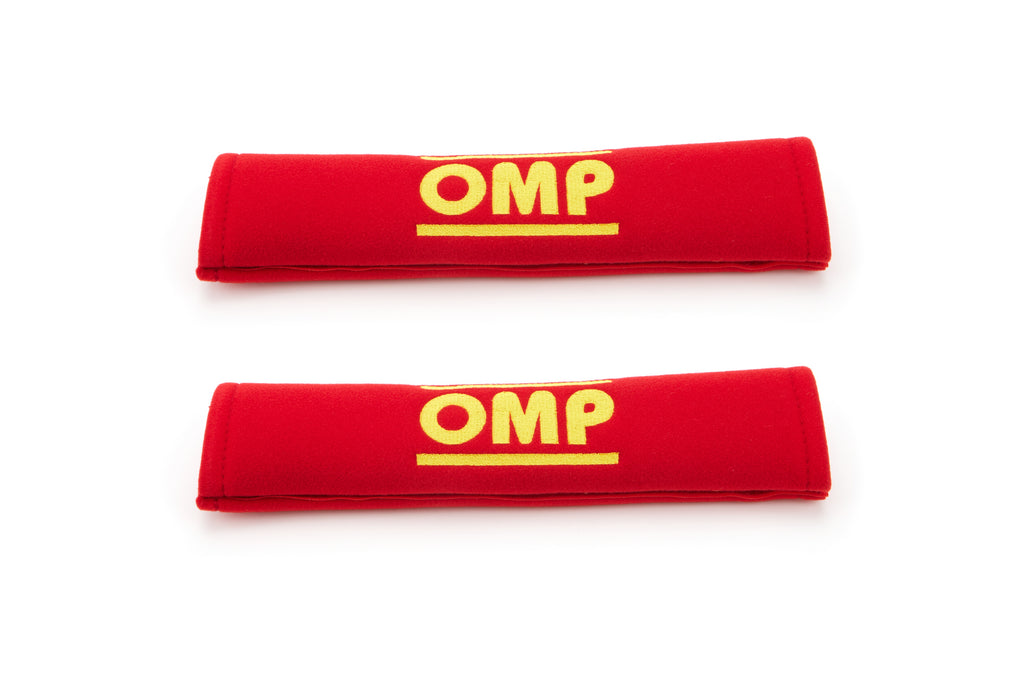 Harness Pads Red Used w/ 2in Belts - OMP Racing INC DB0-0450-A01-061