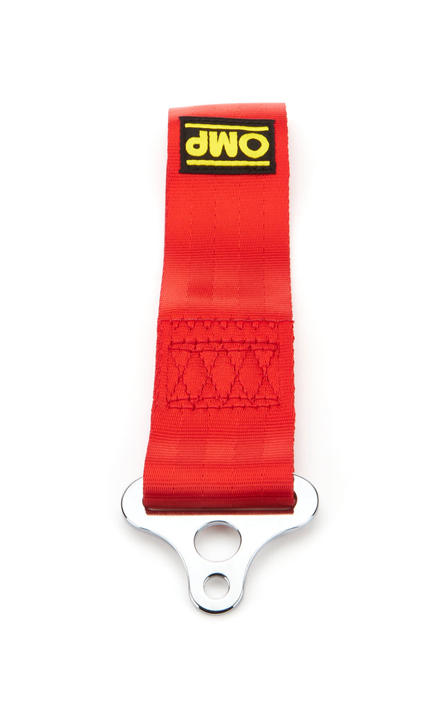 Tow Hood Red Stainless 100mm ID - OMP Racing INC EB0-0578-061