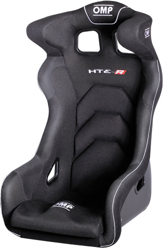 HTE-R XL Fiberglass Seat Black - OMP Racing INC HA0-0771-B01-071