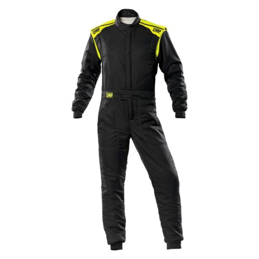FIRST-S Suit Anthr  And Flo Yellow Size 60 - OMP Racing INC IA0-1828-E01-SF-184-60