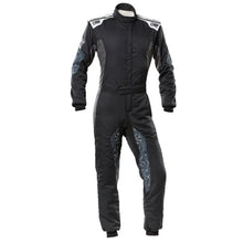 Load image into Gallery viewer, TECNICA HYBRID OVERALL F IA 8856-2018 BLACK / SIL - OMP Racing INC IA0-1864-A01-171-52