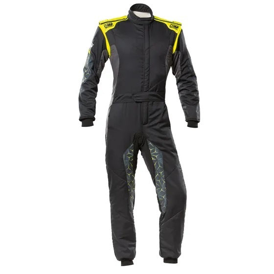 TECNICA HYBRID OVERALL F IA 8856-2018 BLACK / FLU - OMP Racing INC IA0-1864-A01-178-52