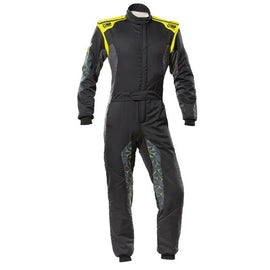TECNICA HYBRID OVERALL F IA 8856-2018 BLACK / FLU - OMP Racing INC IA0-1864-A01-178-56