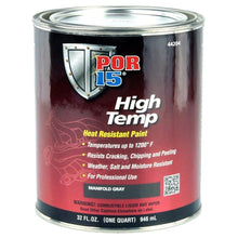 Load image into Gallery viewer, High Temperature Factory Gray Paint Quart - POR-15 44204