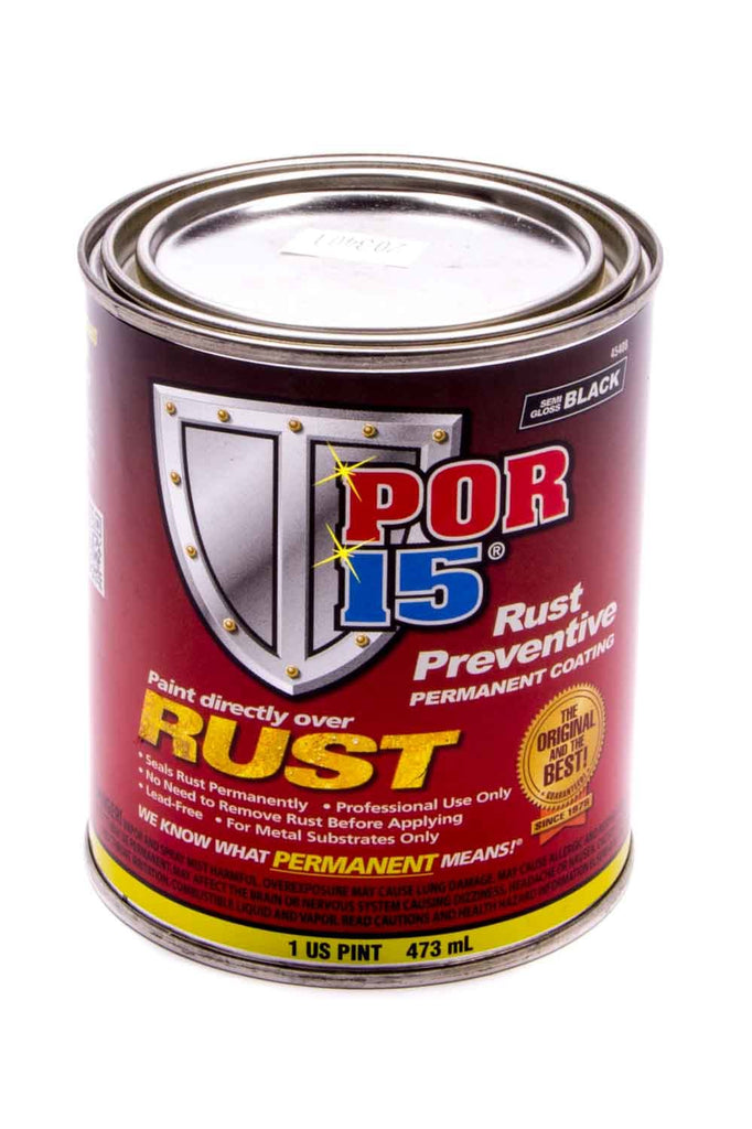 POR-15 Paint Pint Semi Gloss Black - POR-15 45408