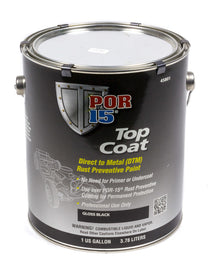 Top Coat Gloss Black 1 Gallon - POR-15 45801