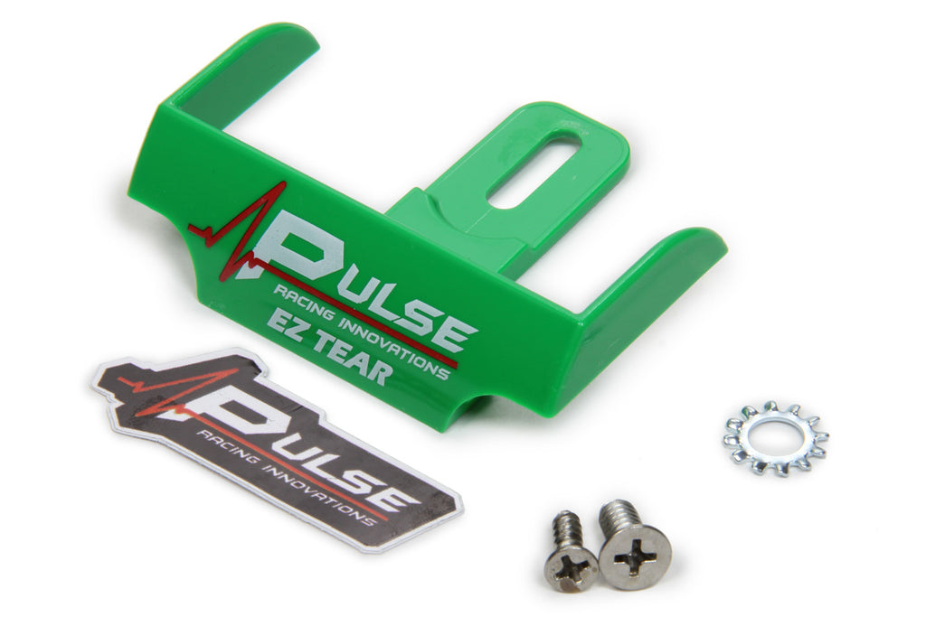 EZ Tear Shield Mounted Green - Pulse Racing Innovations EZTS101GR