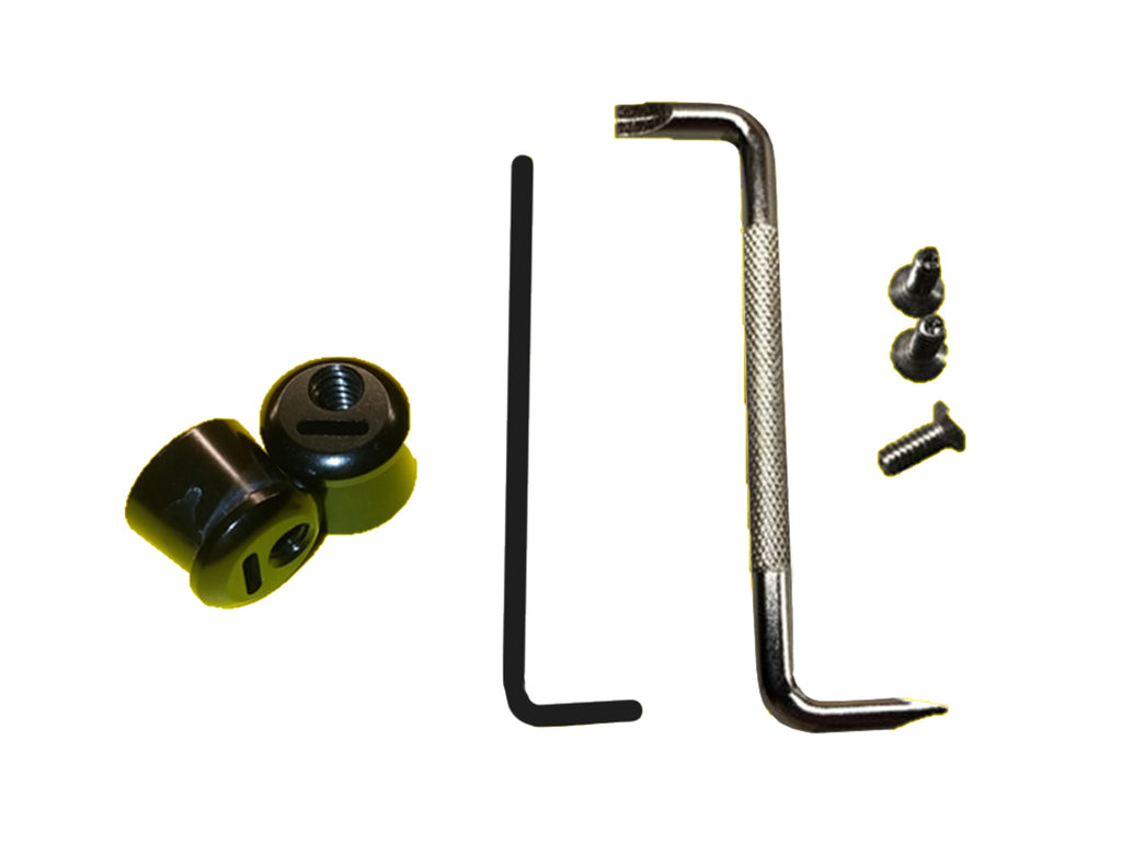 Tear Off Post Black Lockdown w/Tools - Pulse Racing Innovations LTP001BK