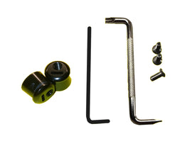 Tear Off Post Black Lockdown w/Tools - Pulse Racing Innovations LTP001BK