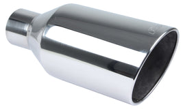 Exhaust Tip 4in x 8in 18in L Polished Weld-on - Pypes Performance exhaust EVT408