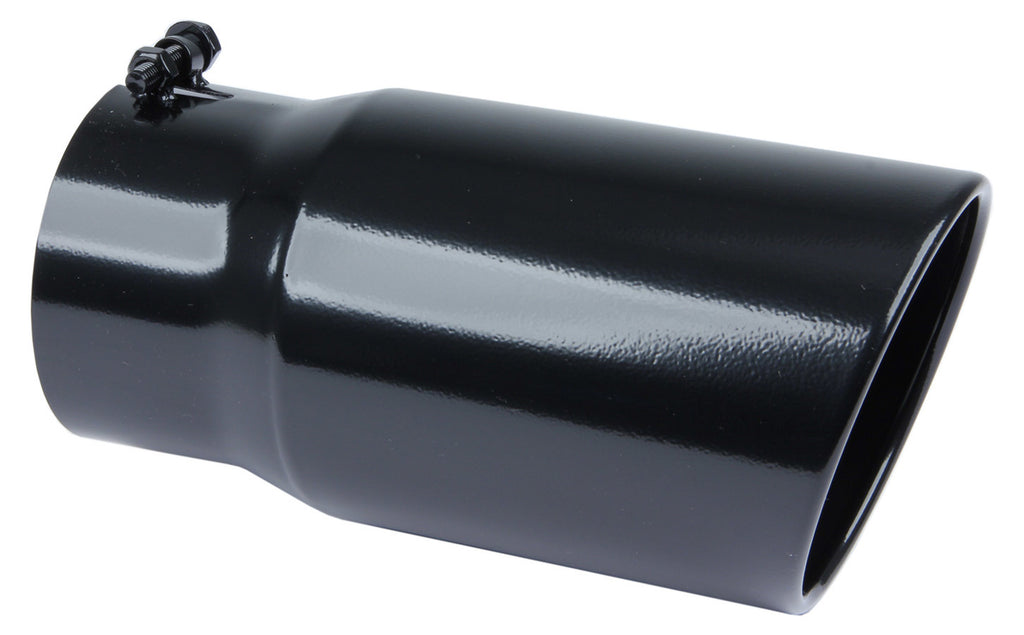 Exhaust Tip 5in x 6in 12in L Black Weld-on - Pypes Performance exhaust EVT506B
