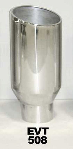 Exhaust Tip 5in x 8in x 18in Rolled Pol. Weld-on - Pypes Performance exhaust EVT508