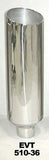 Exhaust Stack 5in x 10in 36in L Polished - Pypes Performance exhaust EVT510-36