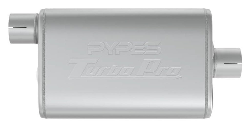 Turbo Pro Muffler 2.5in Offset In/Center Outlet - Pypes Performance exhaust MVT13
