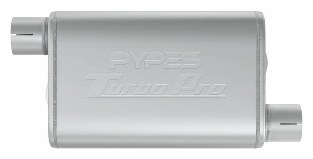 Turbo Pro Muffler 3.0in Offset In/Out - Pypes Performance exhaust MVT16