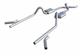 55-57 Chevy 2.5 Exhaust Pocket Kit w/X-Pipe - Pypes Performance exhaust SGC19S