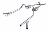 55-57 Chevy 2.5 Exhaust Pocket Kit w/X-Pipe - Pypes Performance exhaust SGC19S